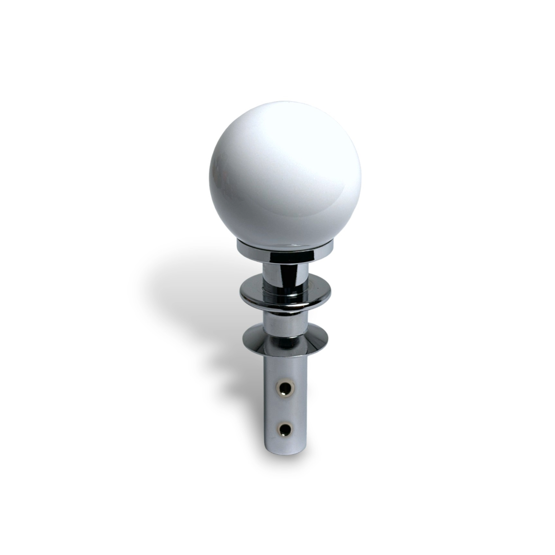 JSD Automatic Shifter Handle for 2015-2025 Mustang; White (NOT COMPATIBLE FOR GT350 & GT500)