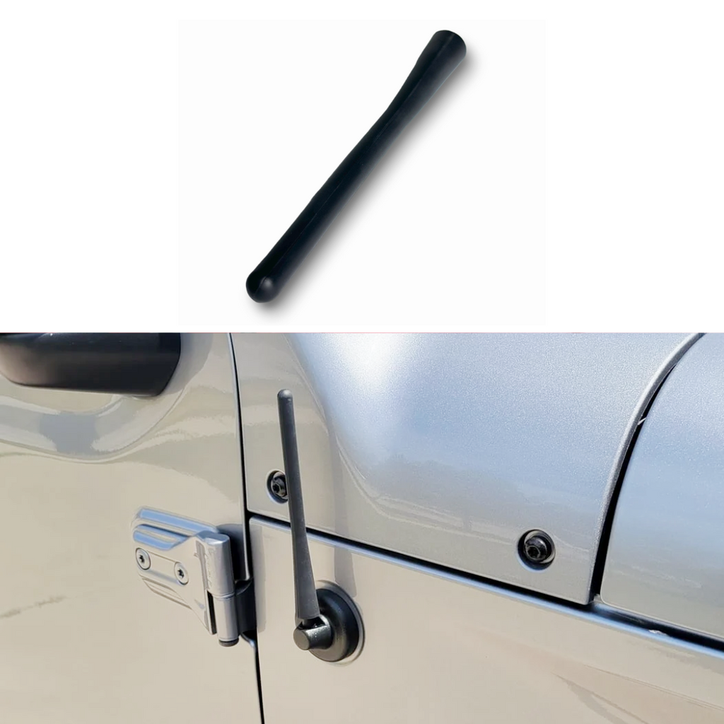 JSD 6.5-Inch Flexible Off-Road Black Antenna for 1966-2024 Jeep CJ and Wrangler and Trucks