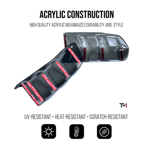 TML Smoked Acrylic Tail Light Covers for 2024+ Ford Mustang