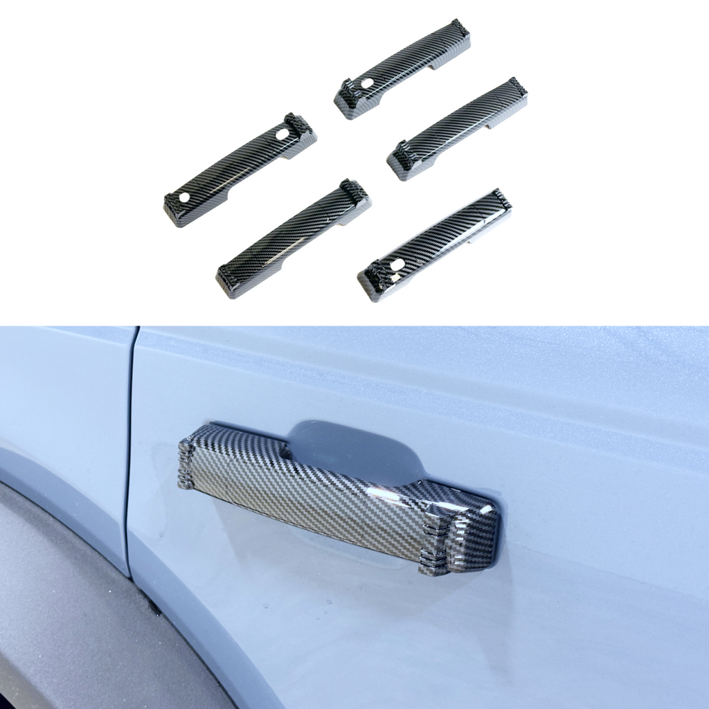 JSD Door Handle Covers for Bronco 2021+ 5-door, Carbon Fiber Style