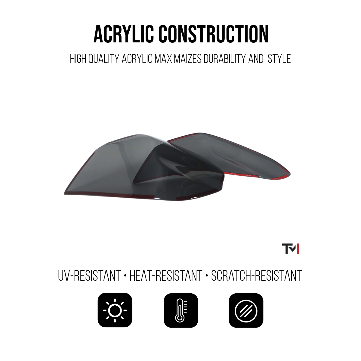 Smoked Tail Light Covers for 2015-2021 Subaru WRX/STI By Tint My Light