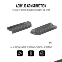 Tint My Light Smoked Taillight with Rear Center Taillight Cover （Emblem Opening） for 2008-2014 Dodge Challenger