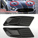 Hood Vent Scoop Covers; Carbon Fiber Style (15-17 Mustang)