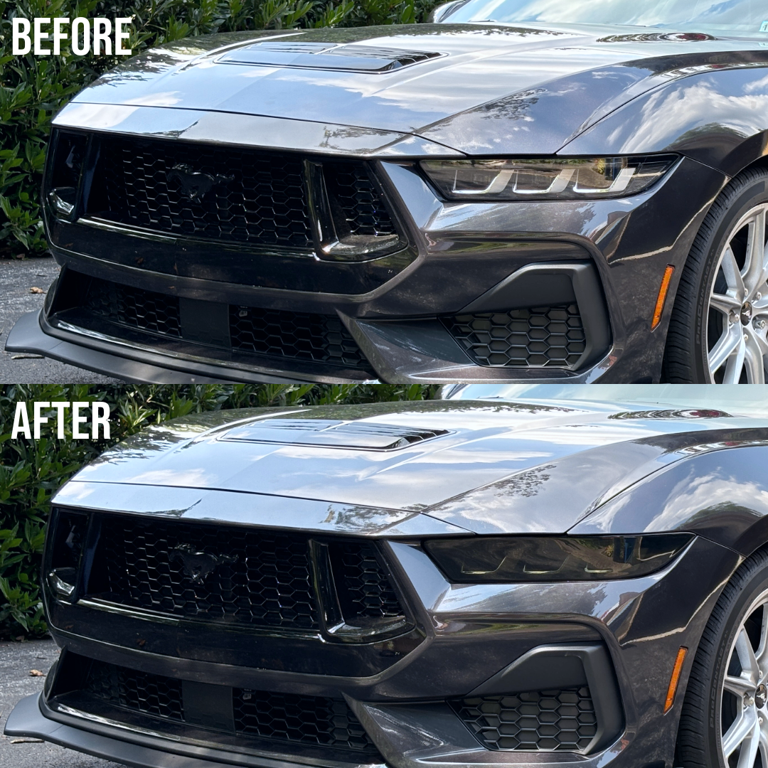 TML Smoked Acrylic Headlight Covers for 2024+ Ford Mustang