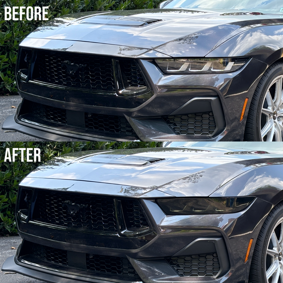 TML Smoked Acrylic Headlight Covers for 2024+ Ford Mustang