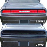 Smoked Tail Light With Rear Center Section Cover for 2008-2014 Dodge Challenger By Tint My Light