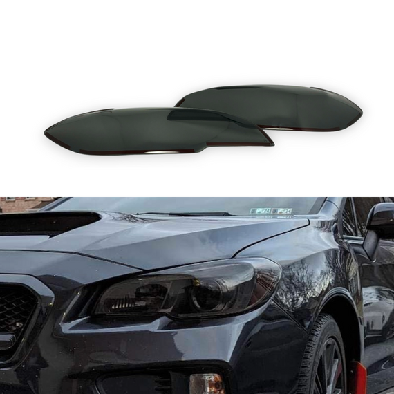 Smoked Headlight Covers for 2015-2021 Subaru WRX/STI By Tint My Light