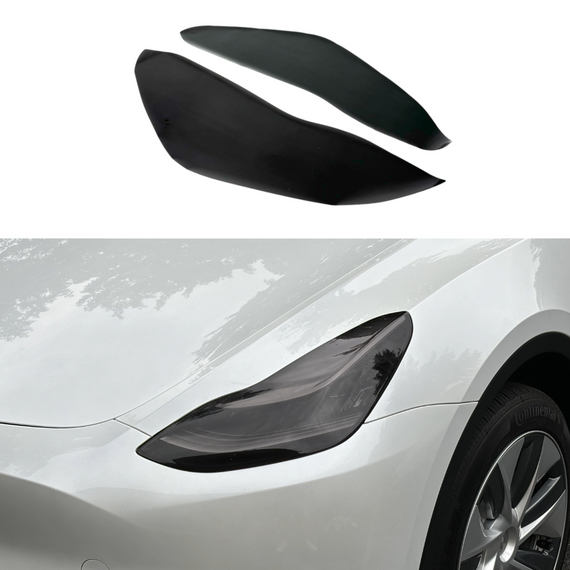 Head Light Tints for Tesla Model 3 2016-2023 & Model Y 2021-2024 by Tint My Light