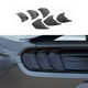 Smoked Polycarbonate Tail Light Covers for 2018-2023 Ford Mustang By Tint My Light
