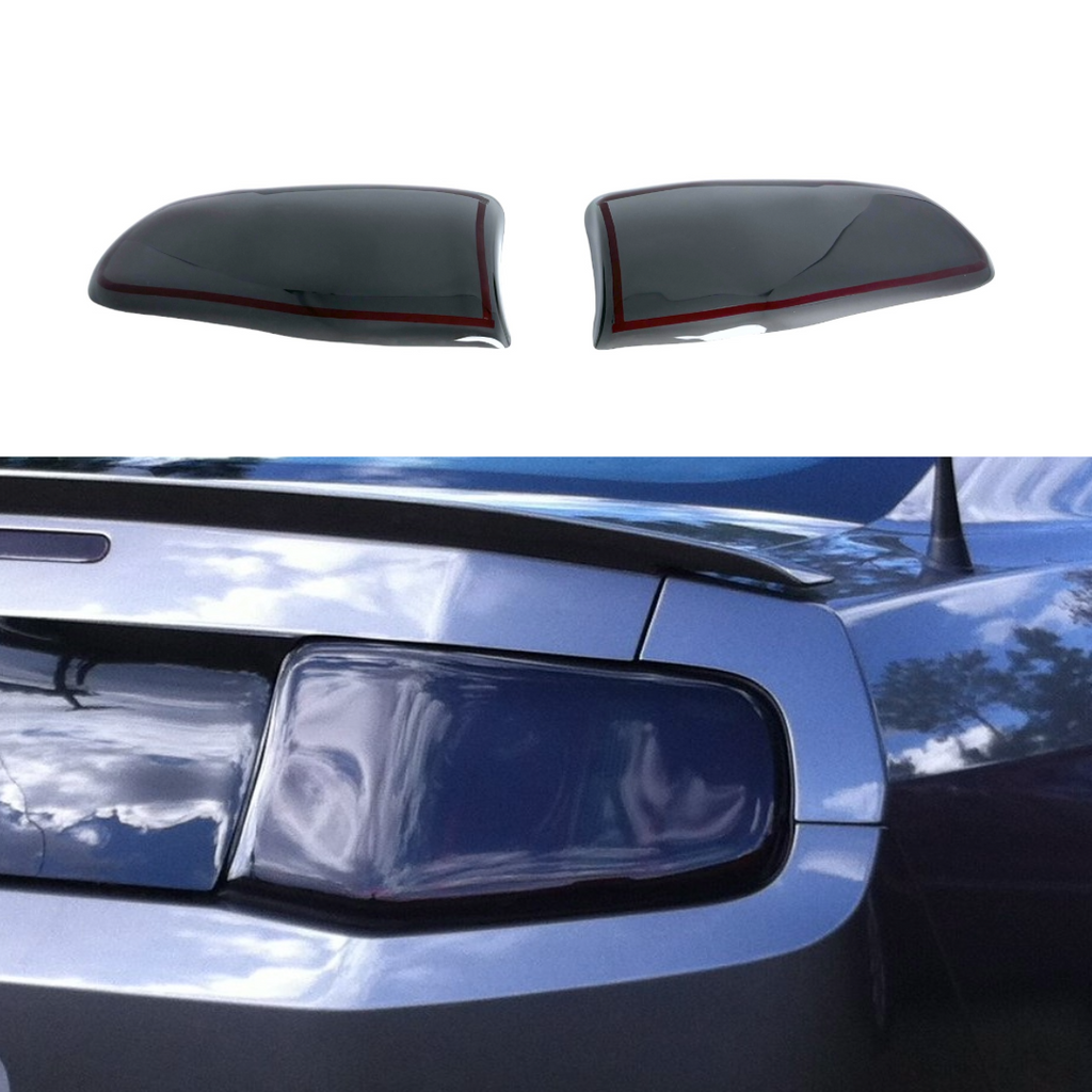 Smoked Tail Light Covers for 2010-2012 Ford Mustang By Tint My Light