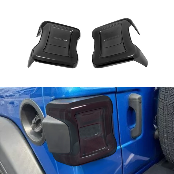 Smoked Taillight Covers for 2018-2025 Jeep Wrangler JL （OE LED Taillights）