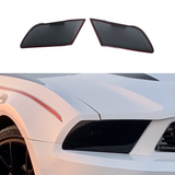 Smoked Headlight Covers for 2010-2014 Ford Mustang GT, V6 By Tint My Light