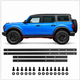 JSD Side Skirt Pinch Weld Covers for Ford Bronco 4-Door, Rocker Panel Guards