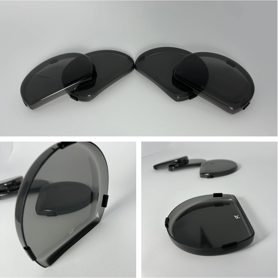 Smoked Headlight Covers for 2015-2023 Dodge Challenger By Tint My Light
