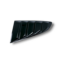 JSD Acrylic Quarter Window Louvers for Mustang 2015-2023 Fastback, Gloss Black