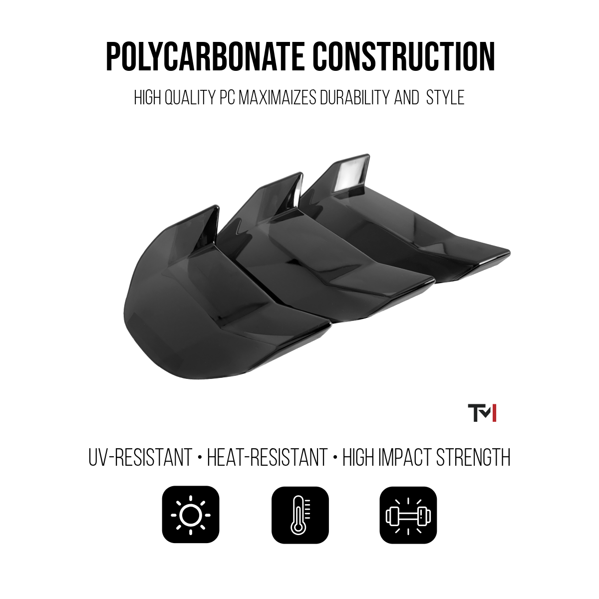 Smoked Polycarbonate Tail Light Covers for 2018-2023 Ford Mustang By Tint My Light