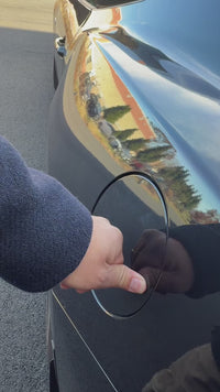 JSD Modern Style Replacement Fuel Door for Ford Mustang 2024 2025 All Models, Silver