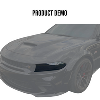 Smoked Acrylic Headlight Covers for 2016-2023 Dodge Charger By Tint My Light